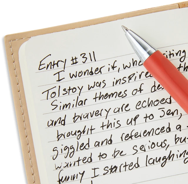 Alt view image 2 of 5 - Pen+Gear Simulated Suede Journal, Dusky Taupe, 4.5in x 8.2in, 80 Ruled Pages