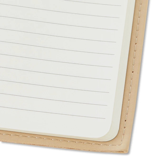 Alt view image 4 of 5 - Pen+Gear Simulated Suede Journal, Dusky Taupe, 4.5in x 8.2in, 80 Ruled Pages