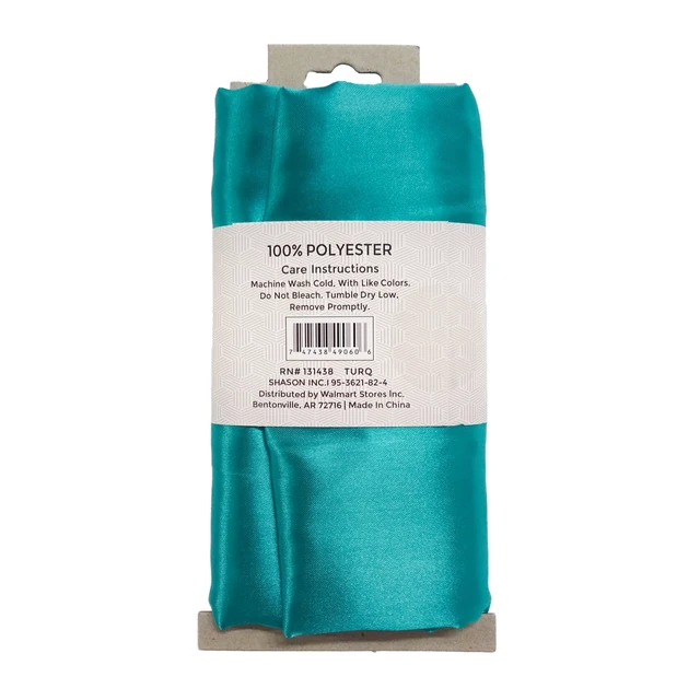 Alt view image 4 of 6 - Shason Textile Satin Precut Fabric 2 Yards, Turquoise