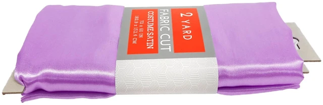 Alt view image 5 of 6 - Shason Textile Special Occasion Costume Satin 2 Yards Precut Fabric, Lilac