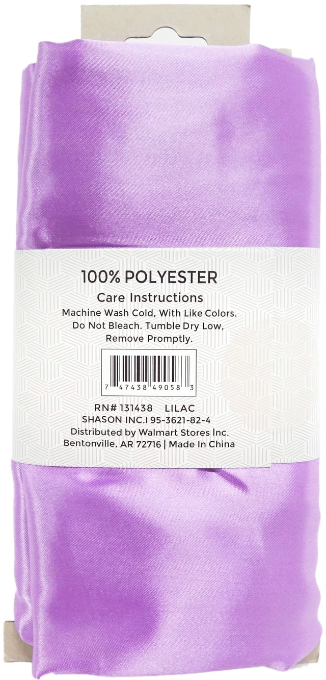 Alt view image 4 of 6 - Shason Textile Special Occasion Costume Satin 2 Yards Precut Fabric, Lilac