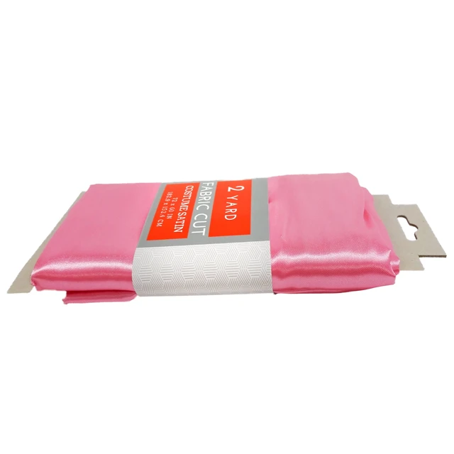 Alt view image 3 of 6 - Shason Textile 60" x 2 Yards 100% Polyester Satin Craft Fabric, Mild Pink