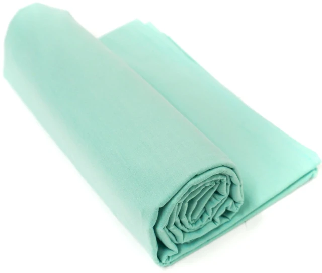 Alt view image 6 of 7 - Shason Textile Poly Cotton 44" x 3 Yards Precut Fabric for Quilting and Craft Projects, Aqua