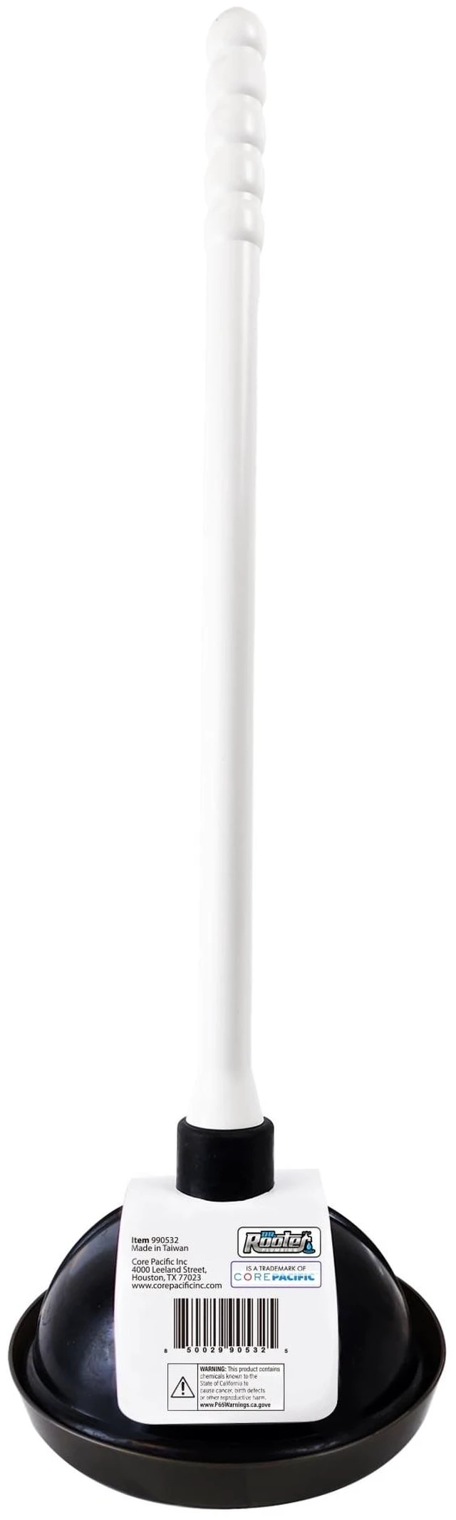 Alt view image 4 of 6 - Dr. Rooter Pro-Force Toilet Plunger with Plastic Handle and Stand, 1 Count