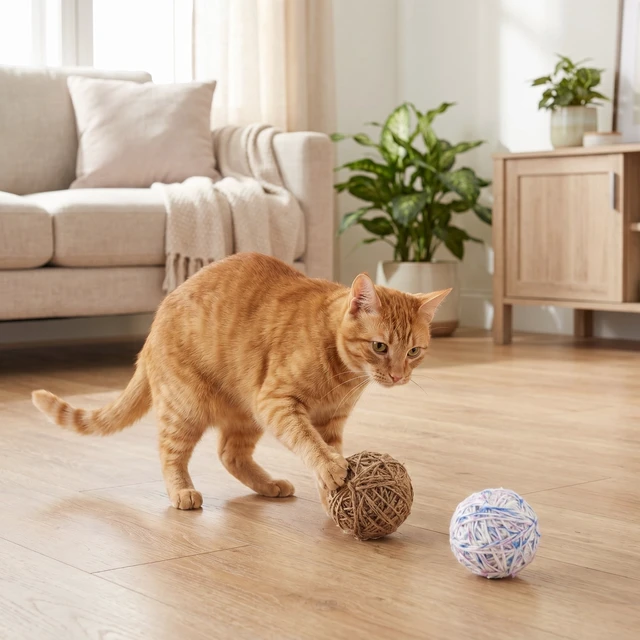 Alt view image 4 of 6 - Vibrant Life Yarn Ball Cat Toy with Rattle Sound, 2 Pack