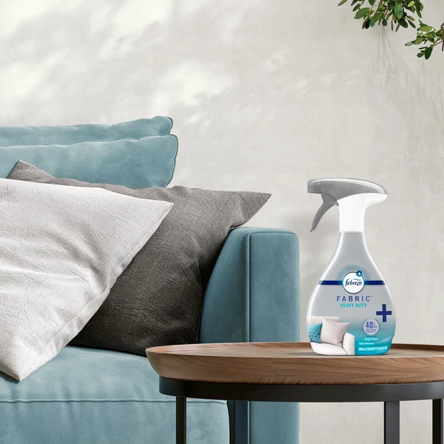 Alt view image 2 of 6 - Febreze Fabric Spray Air Freshener, Odor-Fighting, Heavy Duty Crisp Clean, 27 oz