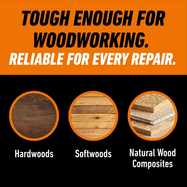 Alt view image 3 of 5 - Gorilla Wood Glue Natural Wood Color, 2 Pack, 4 Ounce Bottle