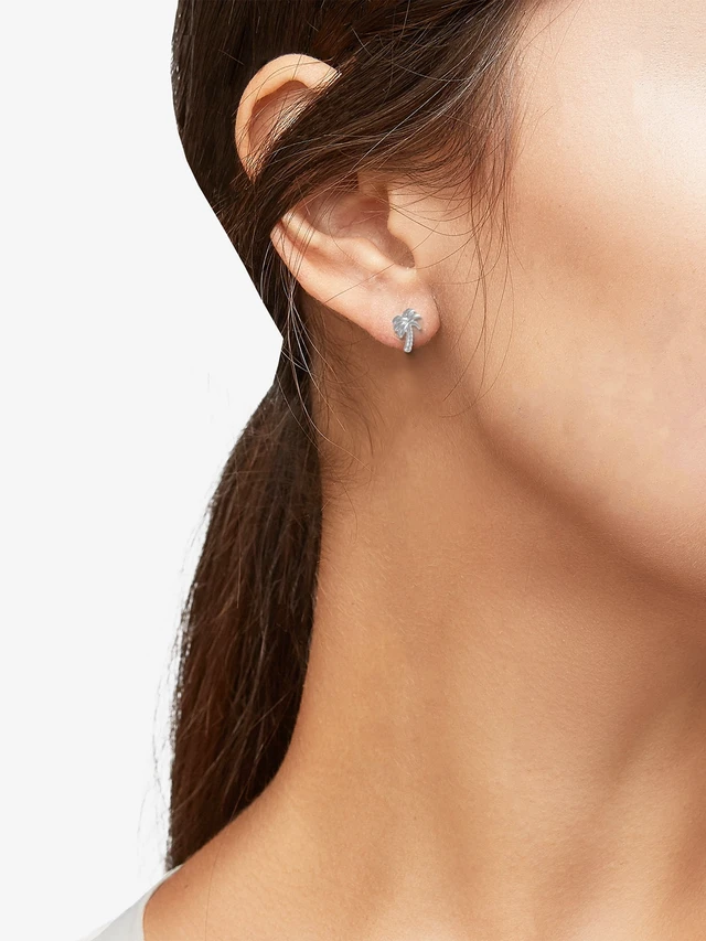 Alt view image 2 of 4 - Time and Tru Silvertone Vacay Vibes Stud Earrings, 6 Pairs
