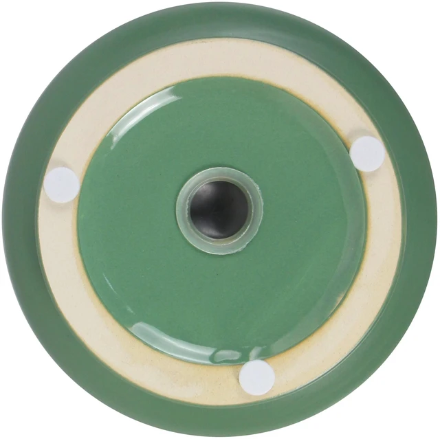 Alt view image 6 of 6 - Mainstays Petra 6-Inch Round Green Ceramic Planter