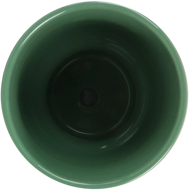 Alt view image 3 of 6 - Mainstays Petra 6-Inch Round Green Ceramic Planter