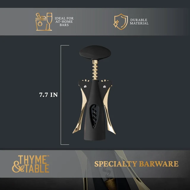 Alt view image 2 of 6 - Thyme & Table Wing Corkscrew for All Corks