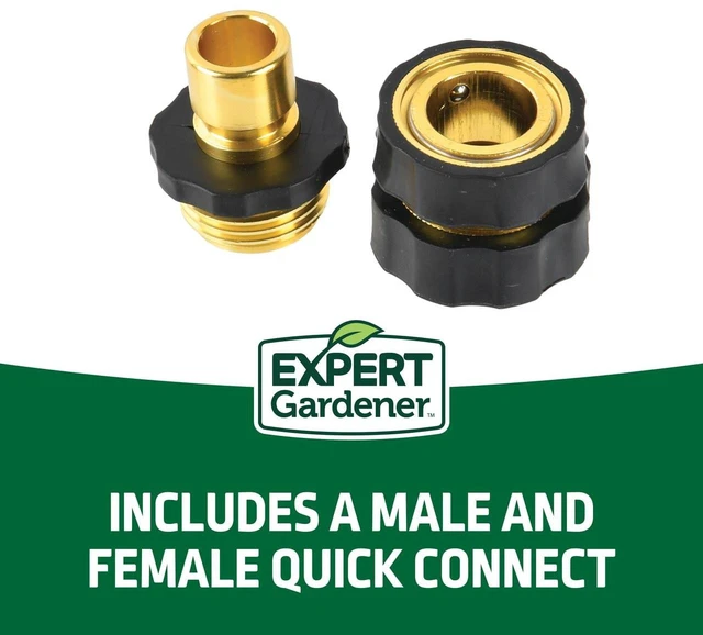 Alt view image 2 of 6 - Expert Gardener Aluminum Quick Hose Connector Set