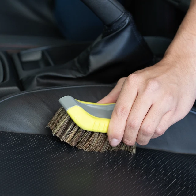 Alt view image 4 of 6 - Auto Drive 6-Inch Soft Bristle Leather Care Car Cleaning Brush
