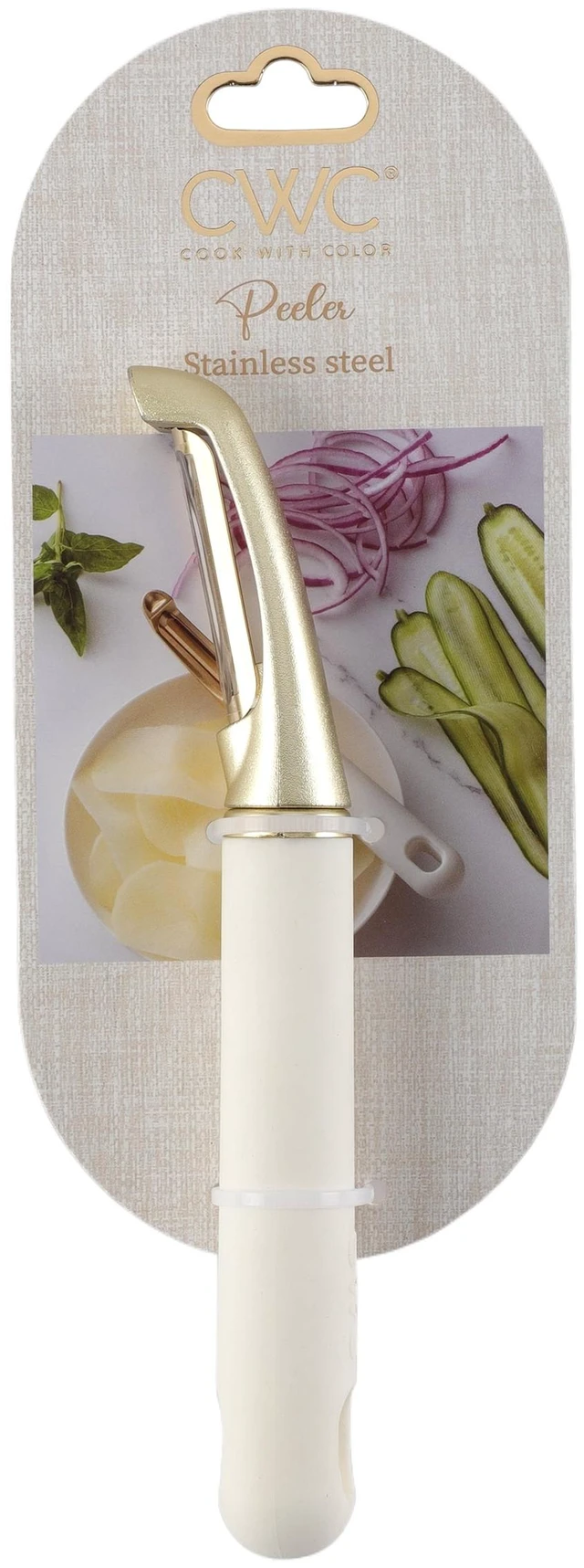 Alt view image 3 of 5 - Cook with Color Vegetable Peeler for Potatoes, Fruits and Vegetables - Durable and Versatile Essential Kitchen Tool