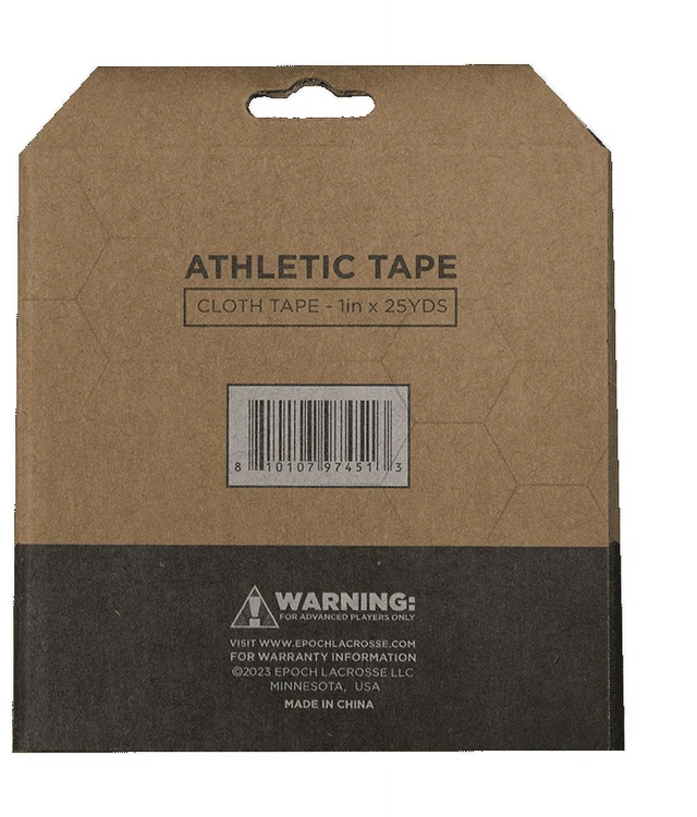 Alt view image 4 of 6 - Wolf Lacrosse Grip Tape White/Black 2 Count Water Resistant Stamped Adhesive Wrap for Lacrosse & Hockey Sticks