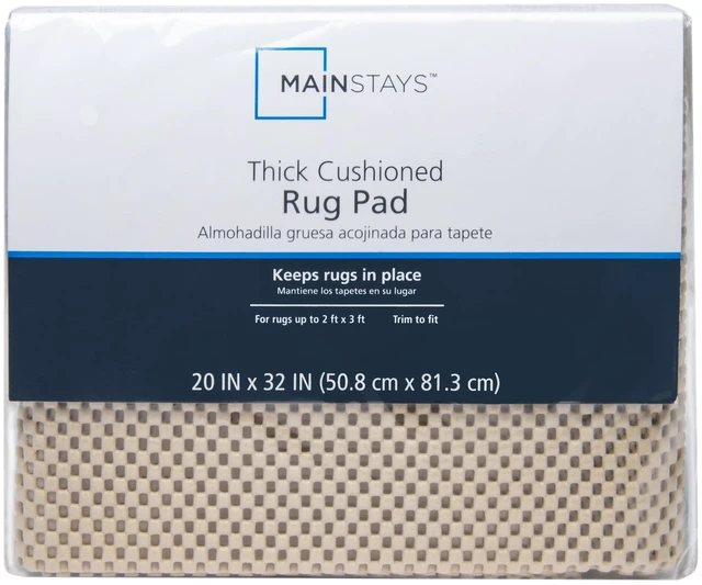 Main image of Mainstays Deluxe Non-Slip Felt Rug Pad, Sand, 2' x 3'