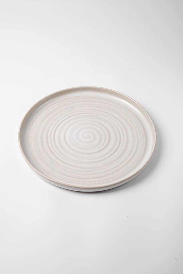 Alt view image 7 of 7 - Better Homes & Gardens Collins Collection Cream Stoneware Round Dinner Plate
