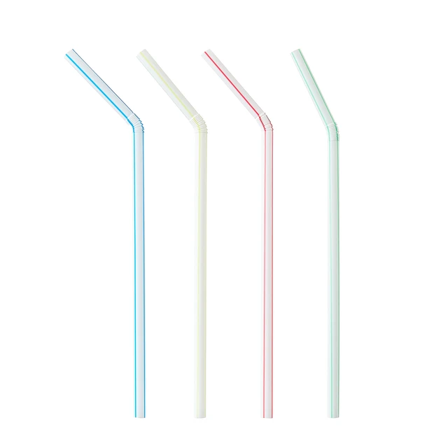 Alt view image 4 of 6 - Great Value Plastic Disposable Flexible Straws, Multi-Color, 4 Pack (100 Count)