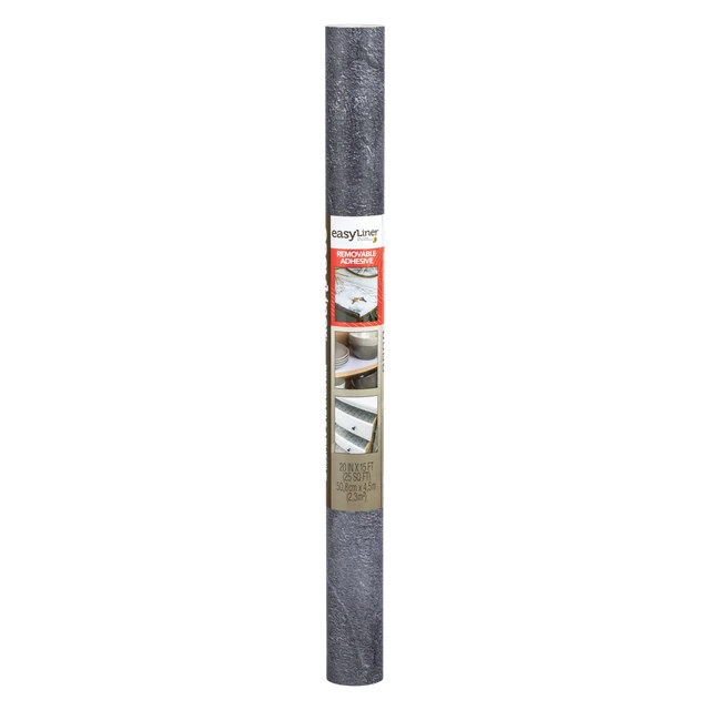 Alt view image 5 of 5 - EasyLiner Removable Adhesive Shelf Liner, Soapstone 20"x15' Roll