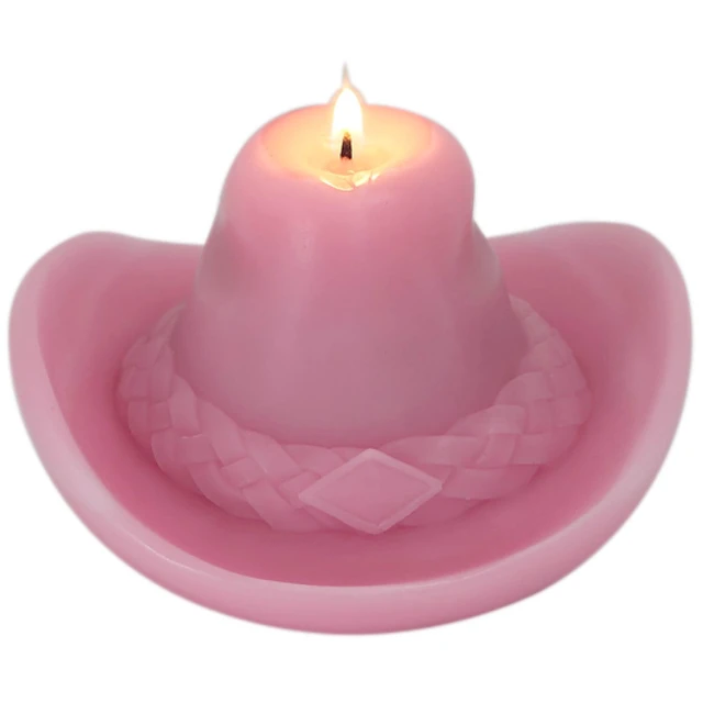 Alt view image 4 of 6 - Urban Shop 2.6" x 5.9" Cowboy Hat Candle