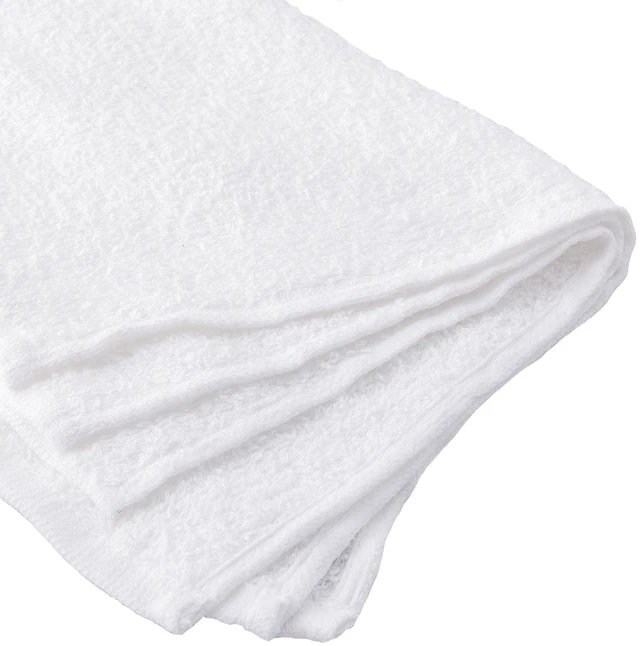 Alt view image 2 of 6 - Hyper Tough Terry Towels, 100% Cotton, 14x17in, White, 6-Pack