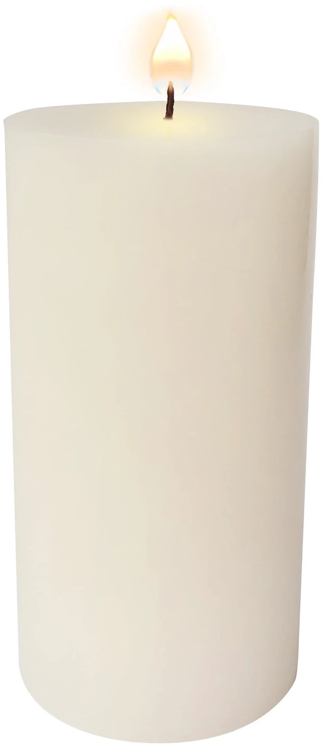 Alt view image 2 of 6 - Mainstays Pillar Candle 3in x 6in Single Wick Unscented Ivory
