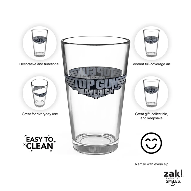 Alt view image 4 of 6 - Zak Designs Top Gun 16oz Pint Glass