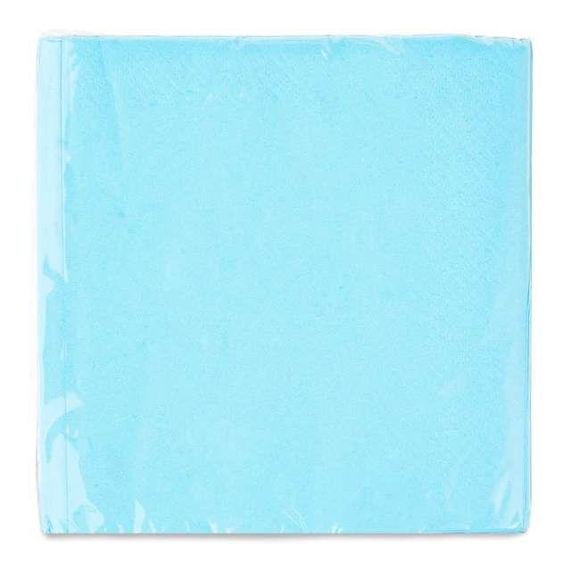Alt view image 3 of 6 - 24 Count (6 Pack) 6.5in x 6.5in Light Blue Disposable Paper Napkins by Way To Celebrate