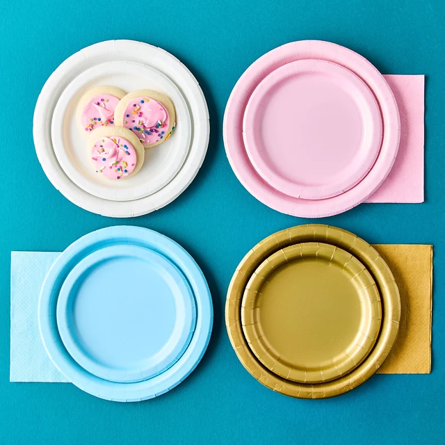 Alt view image 4 of 6 - 24 Count (6 Pack) 6.5in x 6.5in Light Blue Disposable Paper Napkins by Way To Celebrate