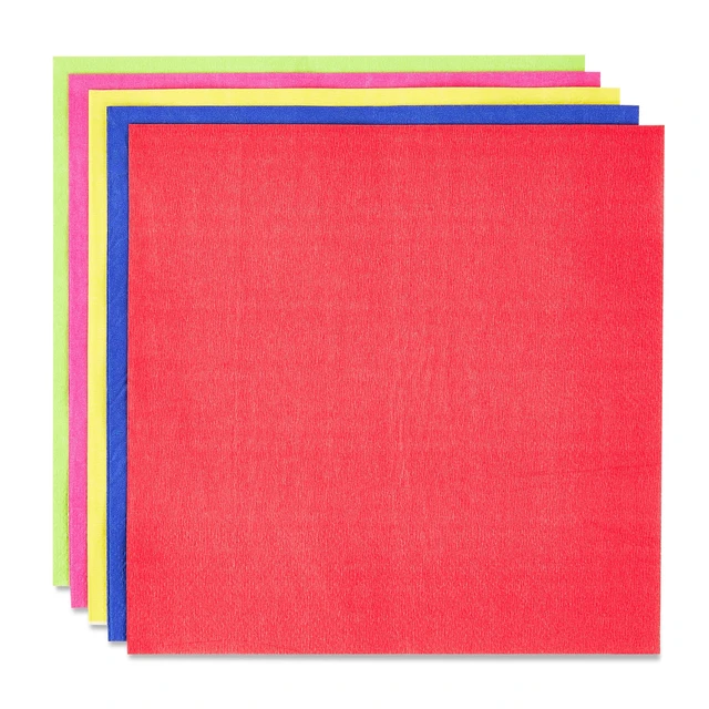 Alt view image 4 of 6 - 6 Pack 20 Count 6.5in x 6.5in Way To Celebrate Disposable Paper Napkins, Multicolor