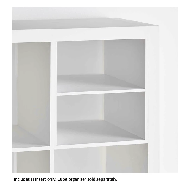 Alt view image 4 of 6 - Better Homes & Gardens H Shelf Insert for Cube Organizers, White Texture