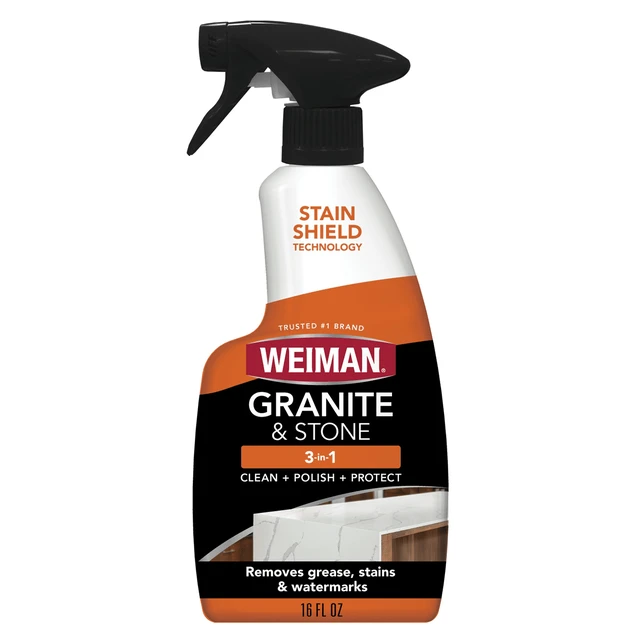 Alt view image 2 of 5 - Weiman Granite & Stone 3-in-1 Cleaner, Polish & Protect for Countertops, 16 fl oz