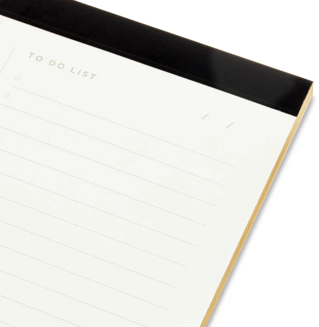 Alt view image 4 of 5 - Pen+Gear 7"x7" Desk Notepad, 70 Ruled Sheets, Gold Gilded Edges