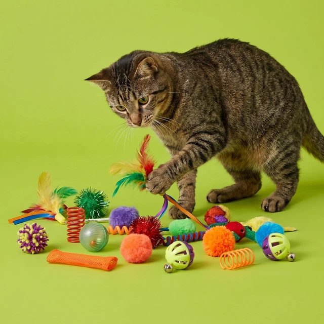 Alt view image 6 of 6 - Vibrant Life 24-Piece Cat Toys Value Pack