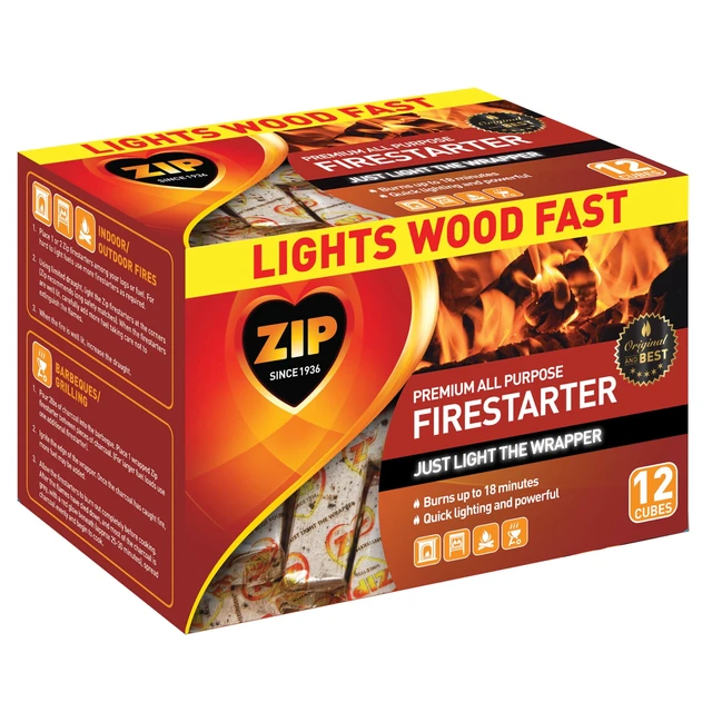 Alt view image 5 of 6 - Zip Premium Firestarter Cubes, All Purpose, Weather-Resistant, 12 Count
