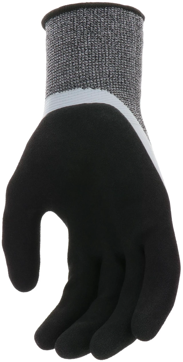 Alt view image 6 of 6 - Hyper Tough Double Dipped Latex Work Gloves, Large, 1 Pair