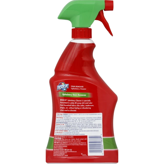 Alt view image 4 of 5 - Resolve Multi-Fabric Upholstery Cleaner and Stain Remover Spray, 22 oz