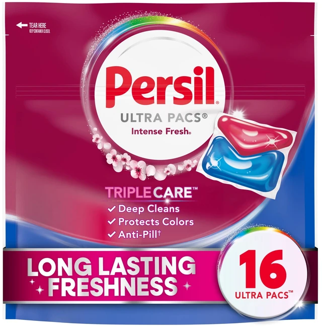 Main image of Persil Ultra Pacs Deep Clean Laundry Detergent, Intense Fresh, 16 Count