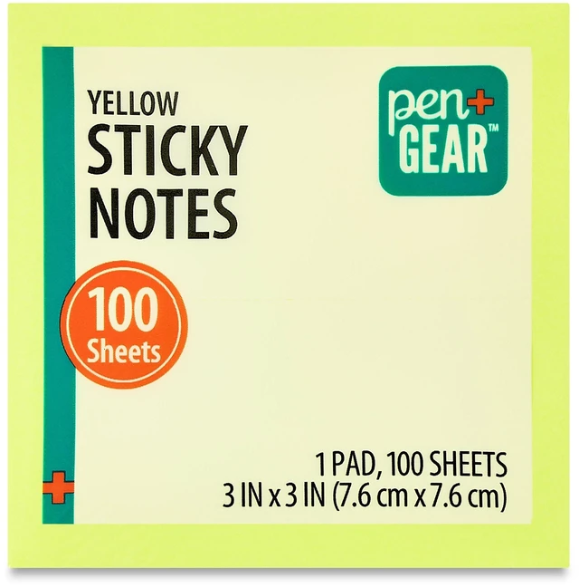 Alt view image 3 of 7 - (8 pack) Pen+Gear 3-Inch by 3-Inch Sustainable Yellow Sticky Notes, 100 Sheets