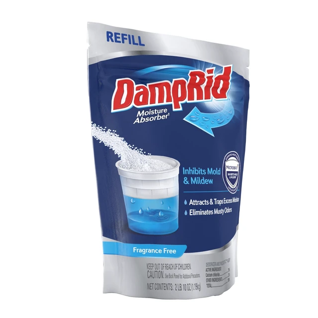 Alt view image 2 of 5 - DampRid Moisture Absorber Refill Bag, 42oz, Fragrance Free, 1 Count