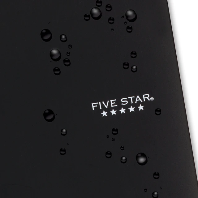 Alt view image 3 of 6 - Five Star 1 Subject College Ruled Spiral Notebook Plus Study App 8 12 x 11 Black