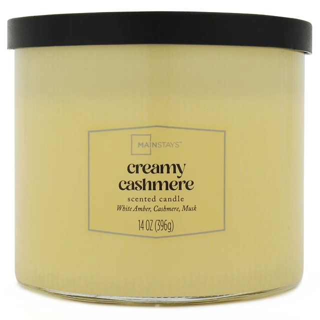 Alt view image 4 of 6 - Mainstays Textured Wrapped 3-Wick Candle, Creamy Cashmere, 14Ounce