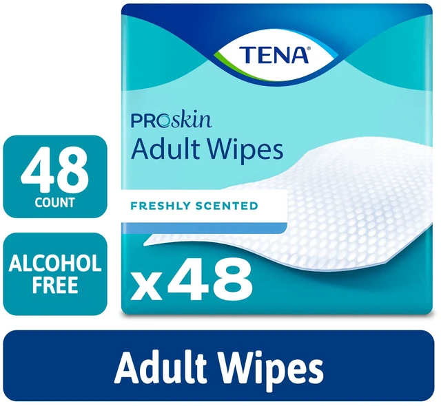 Main image of Tena ProSkin Ultra Adult Wipes for Incontinence, 48 Count