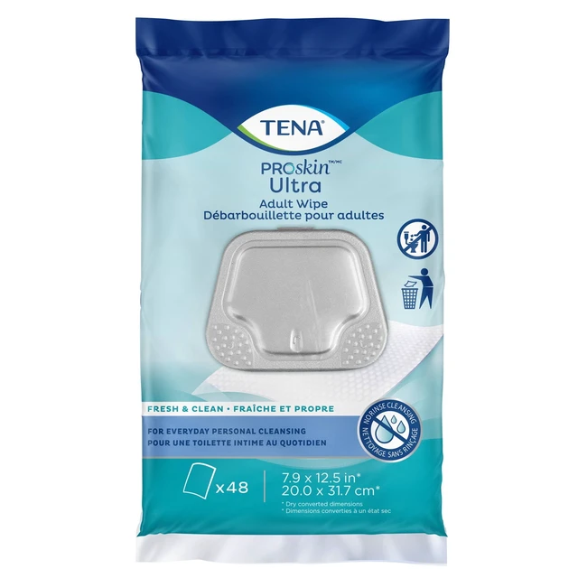 Alt view image 2 of 5 - Tena ProSkin Ultra Adult Wipes for Incontinence, 48 Count