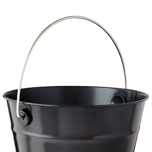 Alt view image 5 of 6 - 2-Pack Black Tin Pail with Handle, 5-Inch, by Way To Celebrate Party Favors