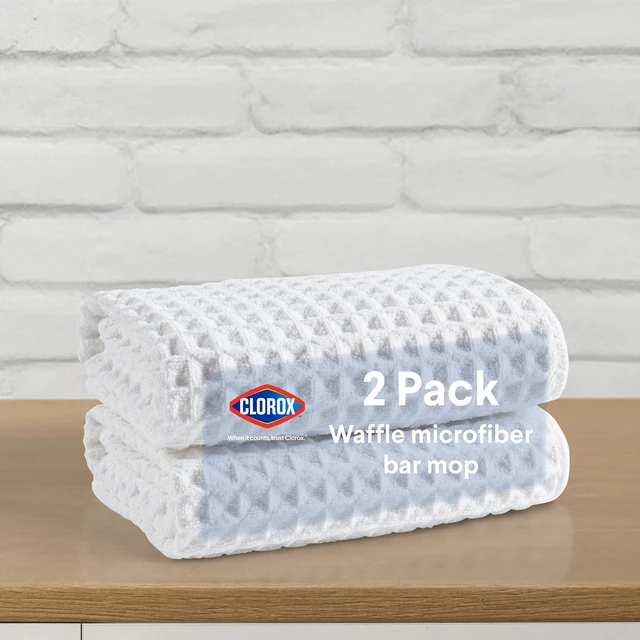 Alt view image 6 of 6 - Clorox 2-Pack Waffle Kitchen Bar Mop, White