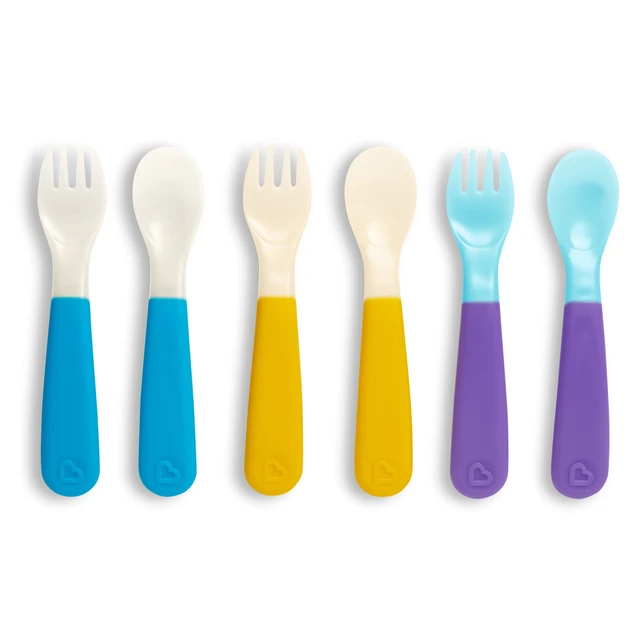 Alt view image 2 of 6 - Munchkin Color Reveal Color Changing Toddler Forks and Spoons, 6 Pack