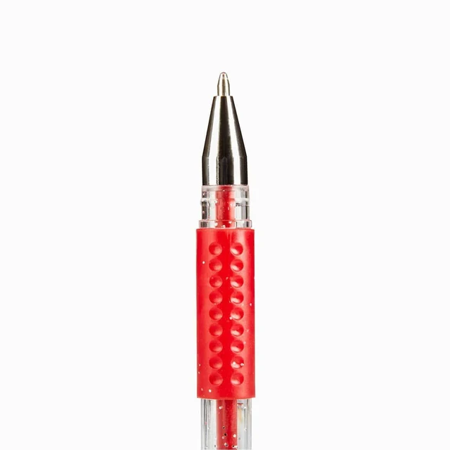Alt view image 3 of 6 - KINGART Glitter Gel Pens Set, 12 Vibrant Colors, 2.5mm Soft Grip Pens for Adult Coloring, Art and Fine Lines