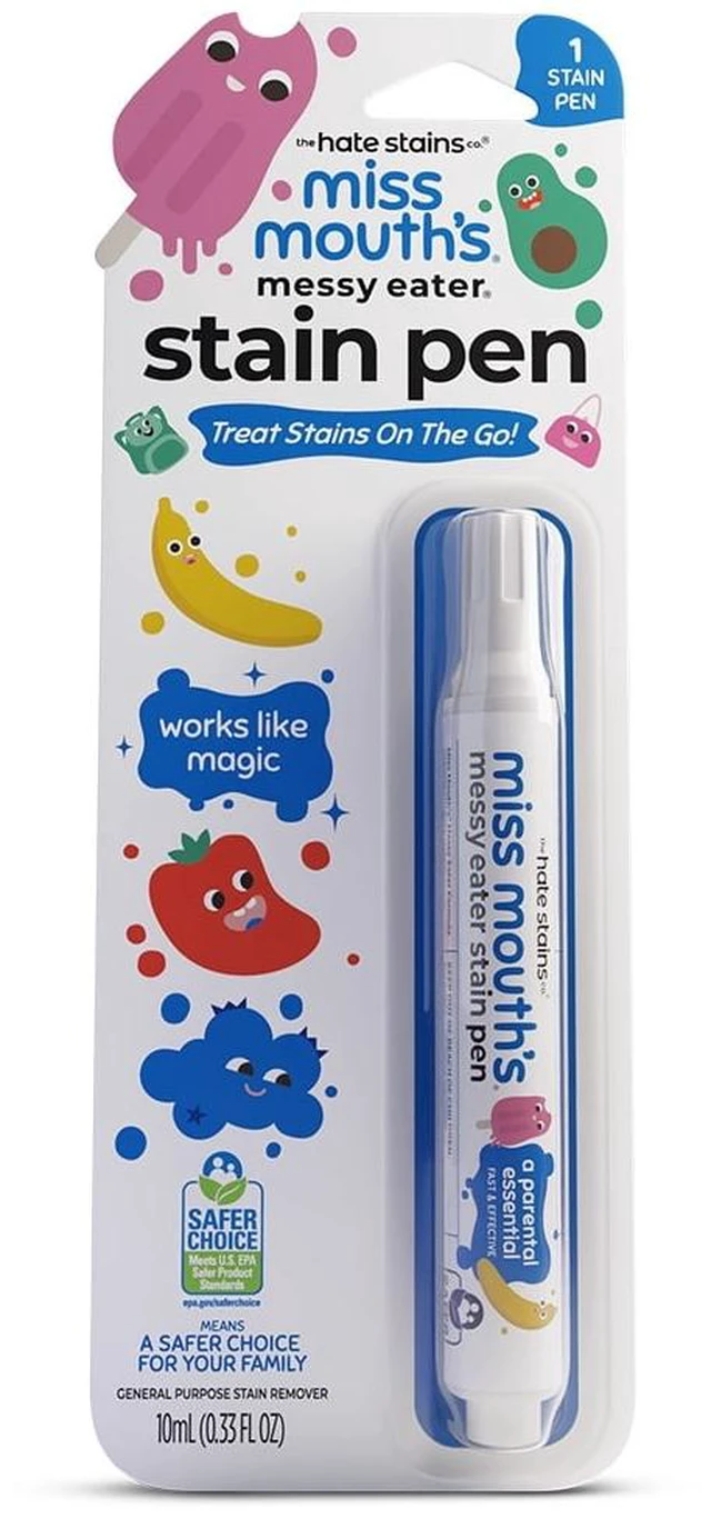 Alt view image 5 of 5 - Miss Mouth's Messy Eater Stain Treater Pens for Baby and Kids, 1 Pack, Stain Remover for Food, Grease, Coffee and More, Gentle on Laundry, Fabric and Underwear
