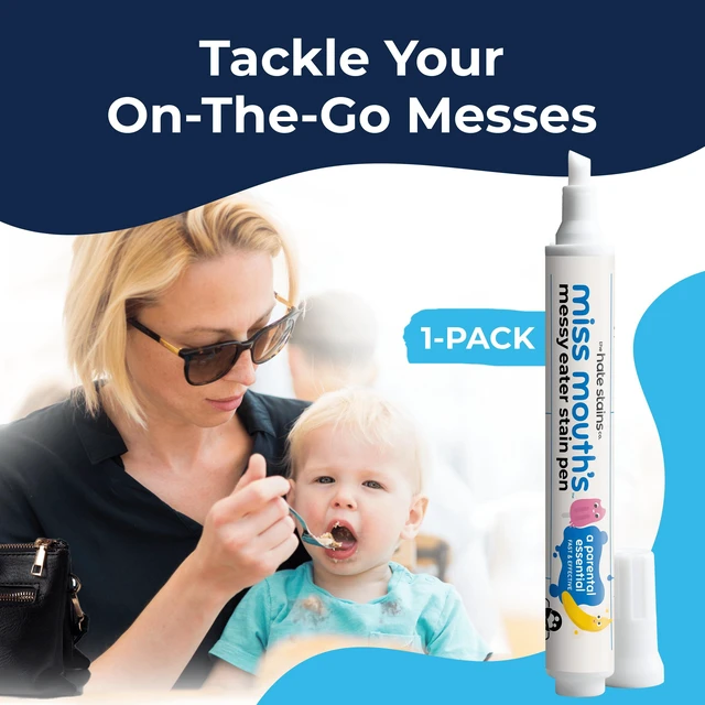 Alt view image 2 of 5 - Miss Mouth's Messy Eater Stain Treater Pens for Baby and Kids, 1 Pack, Stain Remover for Food, Grease, Coffee and More, Gentle on Laundry, Fabric and Underwear